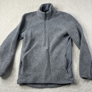 Lululemon Tundra Trek Jacket‎ Men's XS 1/2 Zip Wool Blend Pullover Gray Sweater